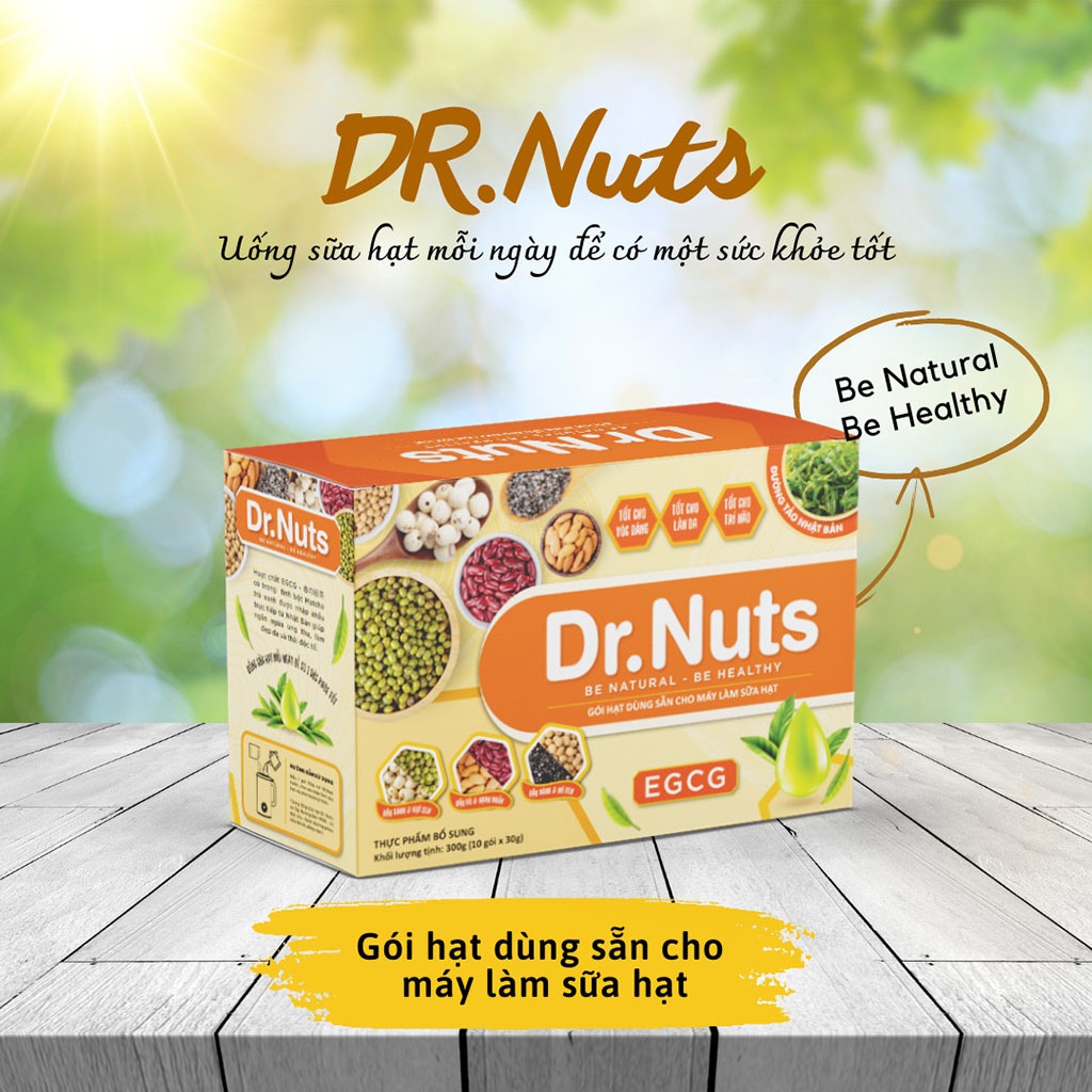 Gói Hạt Làm Sẵn Cho Máy Sữa Hạt DR.NUTS | Định Lượng Sẵn, Xé Là Nấu -  Set Hạt Làm Sữa Sẵn Dinh Dưỡng