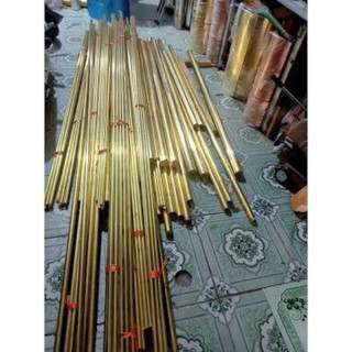 Thanh đồng vàng tròn đặc phi 5 mm (hàng bóng đẹp )dài 1m