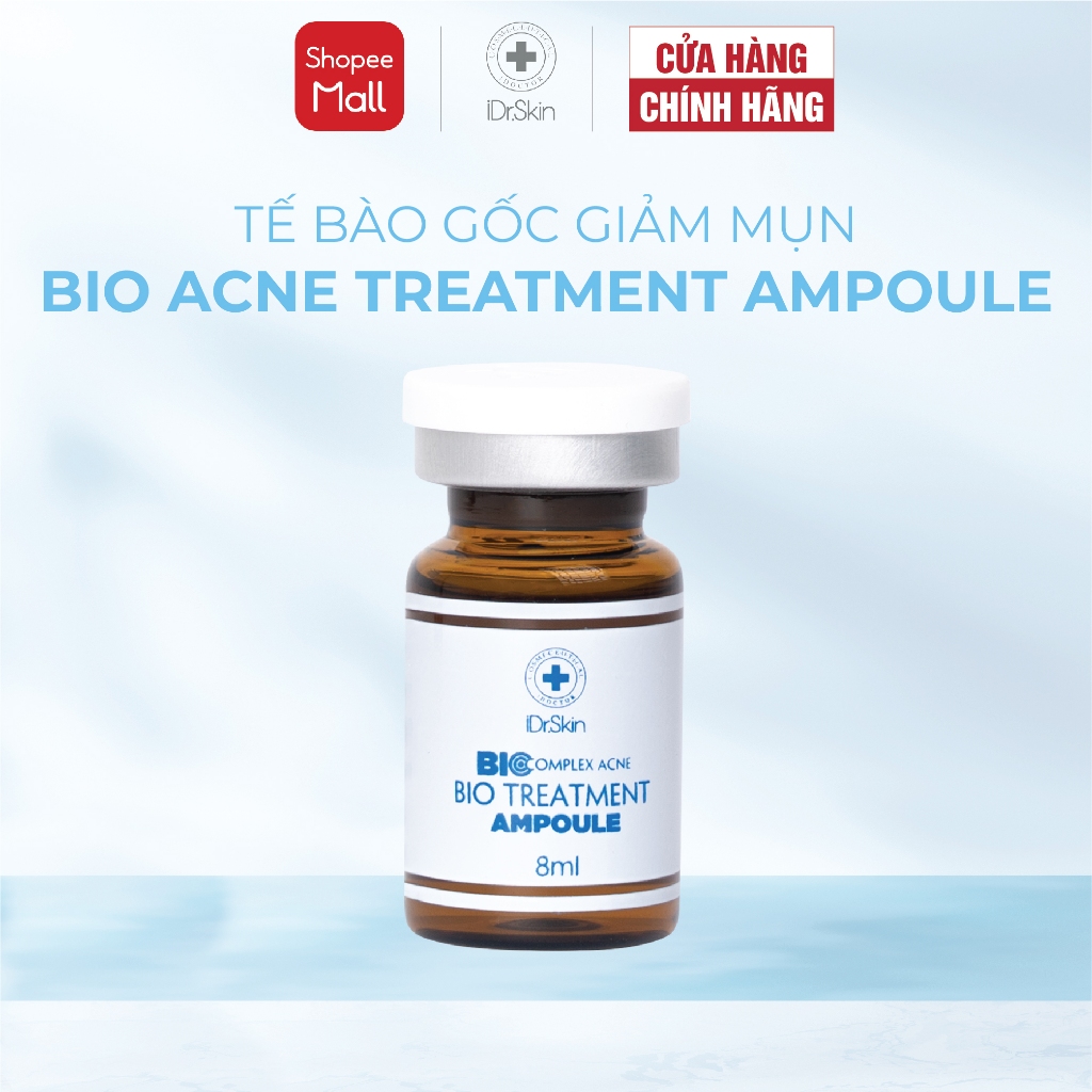 [MUA 1 TẶNG 1] Tế bào gốc giảm mụn Bio Acne Treatment Ampoule 8ml chính hãng iDr.Skin (1 lọ*8ml)