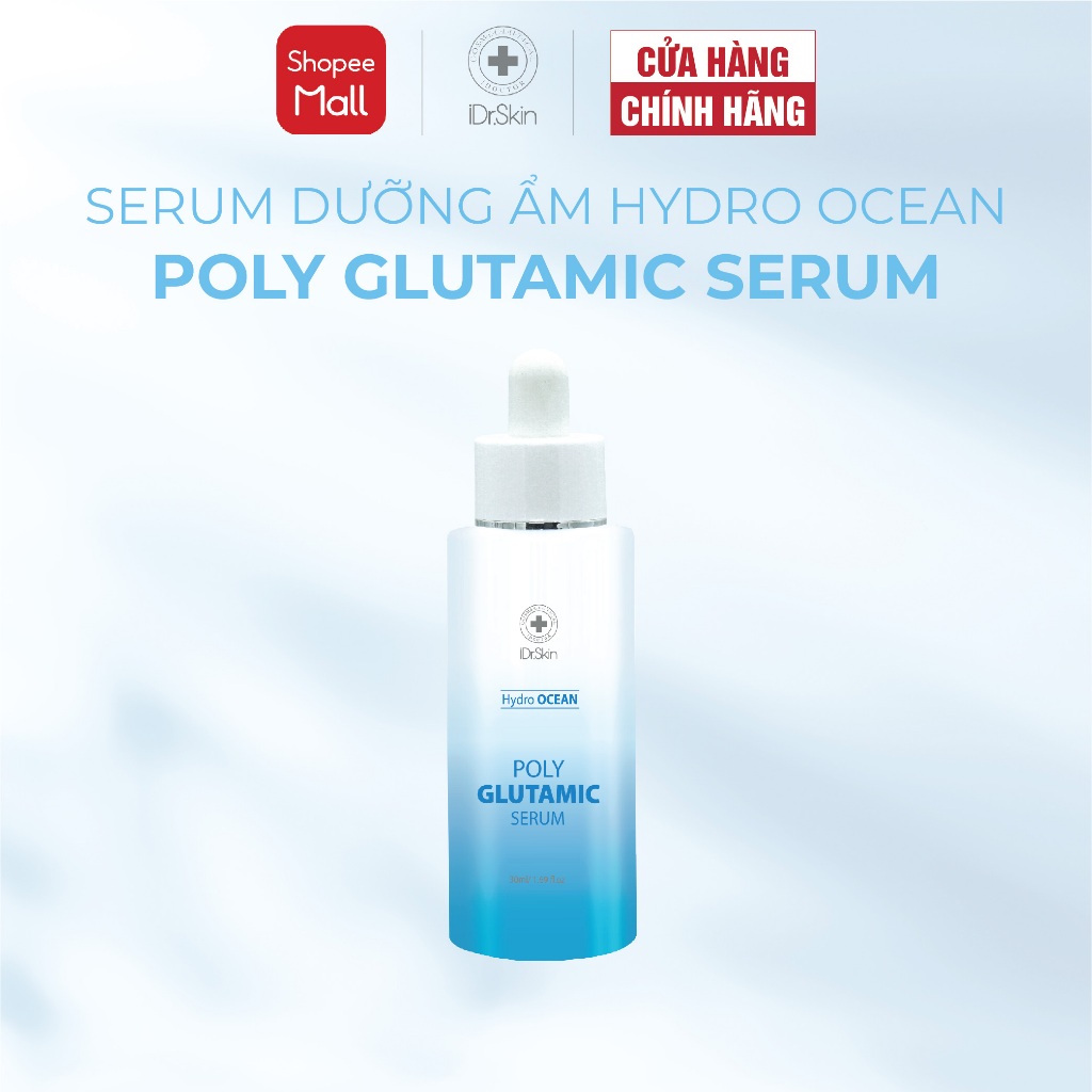 [iDr.Skin Chính Hãng] Serum cấp ẩm Hydro Ocean Poly Glutamic Serum cho da ẩm mượt