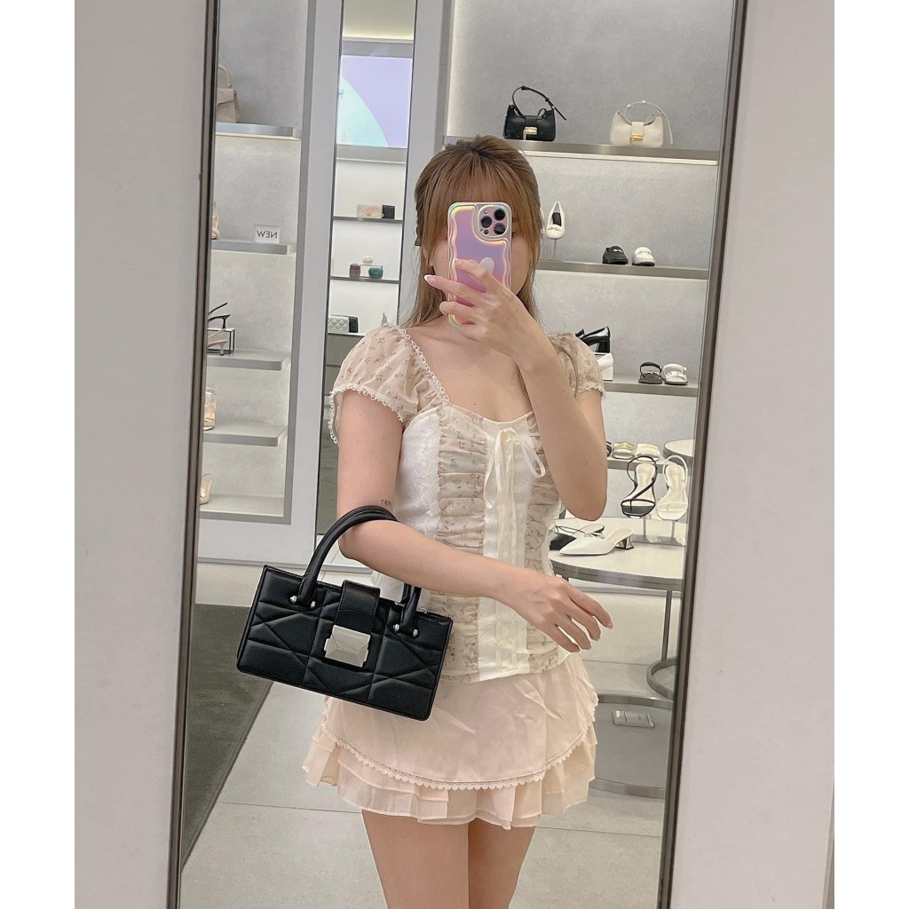 Túi xách tay + đeo chéo size 26cm*8cm*14cm có khóa kéo miệng CK2-30782203 đủ màu