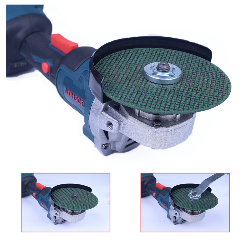 Máy Mài Pin Boshun BS-AG100BL Công Tắc Bóp, Không Chổi Than, Motor Ruột Đồng 100%, Chân Pin Phổ Thông Bảo Hành 12 Tháng