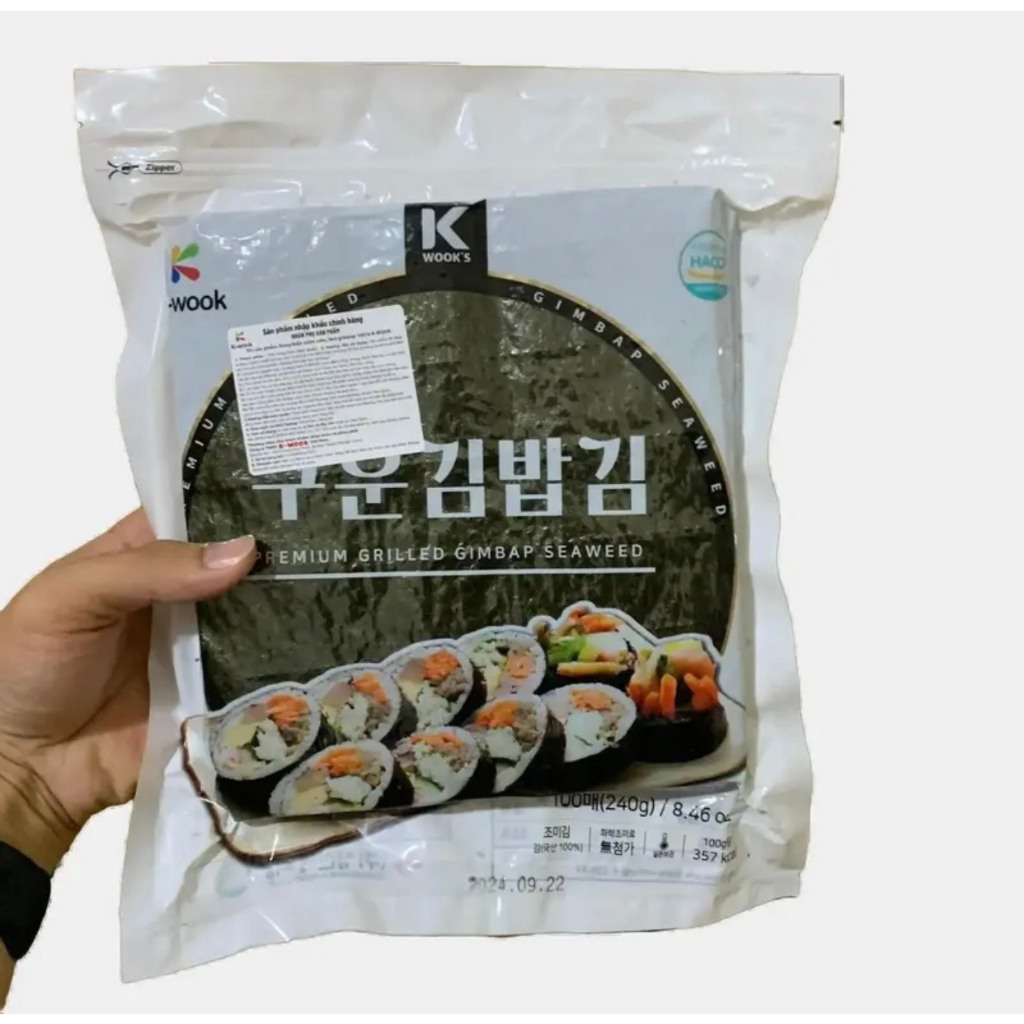 Rong Biển Cuộn Cơm 100 Lá Dai Ngon - 240G
