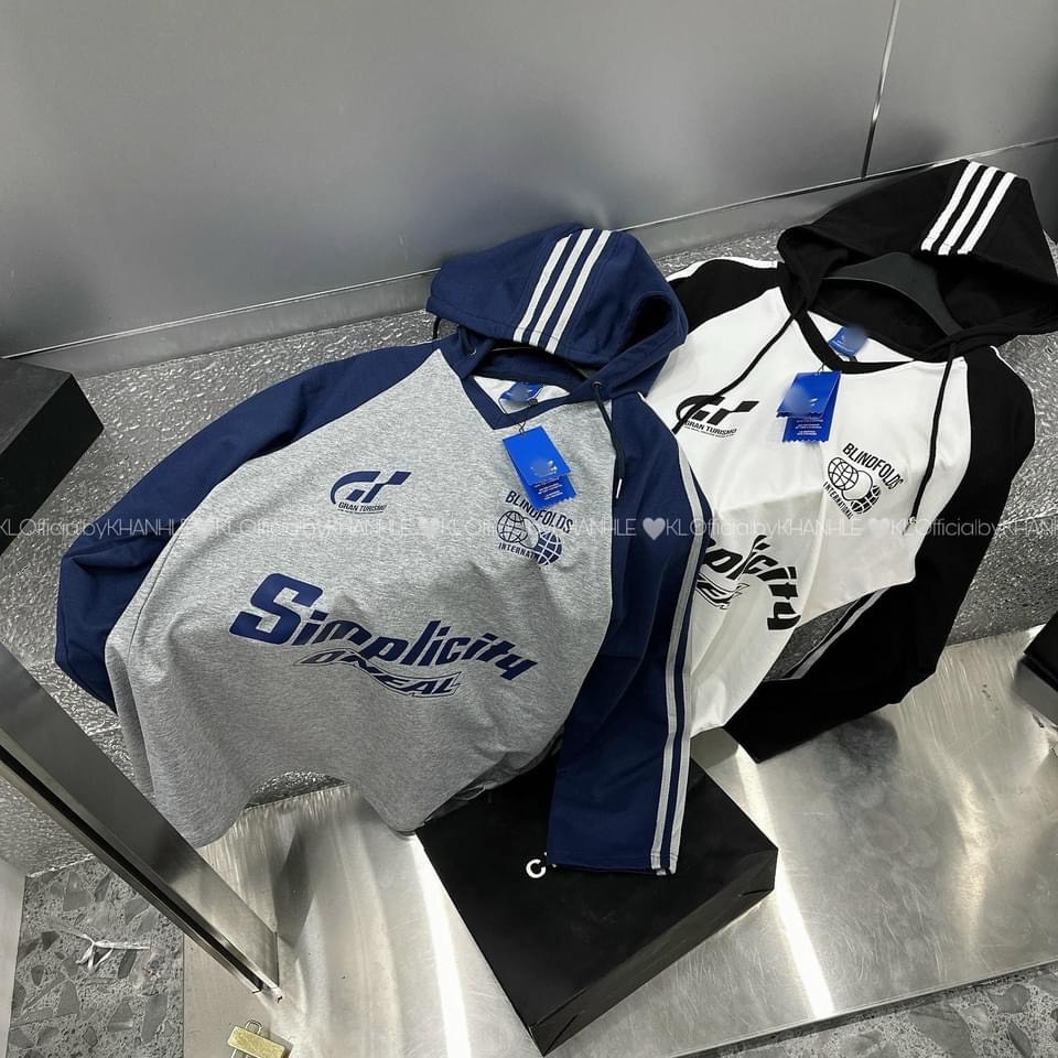 Áo Hoodie Nữ Áo Nỉ Nữ Dài Tay Có Mũ In Sọc Họa Tiết Chữ Thời Trang Hàn Quốc 40-70kg Mẫu AOSIMKHANHLE. PT326