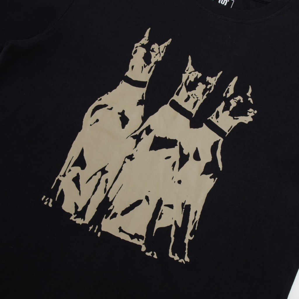 Áo Thun Local Brand INSIDEMEN In Hình Chó Doberman Cotton Nam Nữ Unisex Tay Lỡ Oversize ITS090S3