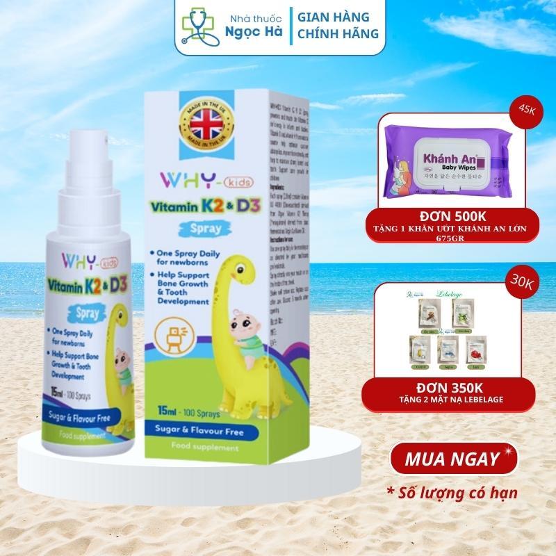 Xịt bổ sung Vitamin K2D3 WHYkids Fysoline nhập khẩu từ Anh Quốc giúp hấp thụ canxi tốt cho bé lớn khỏe - lọ xịt 15ml
