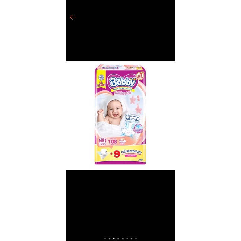 Bỉm dán Bobby cho bé