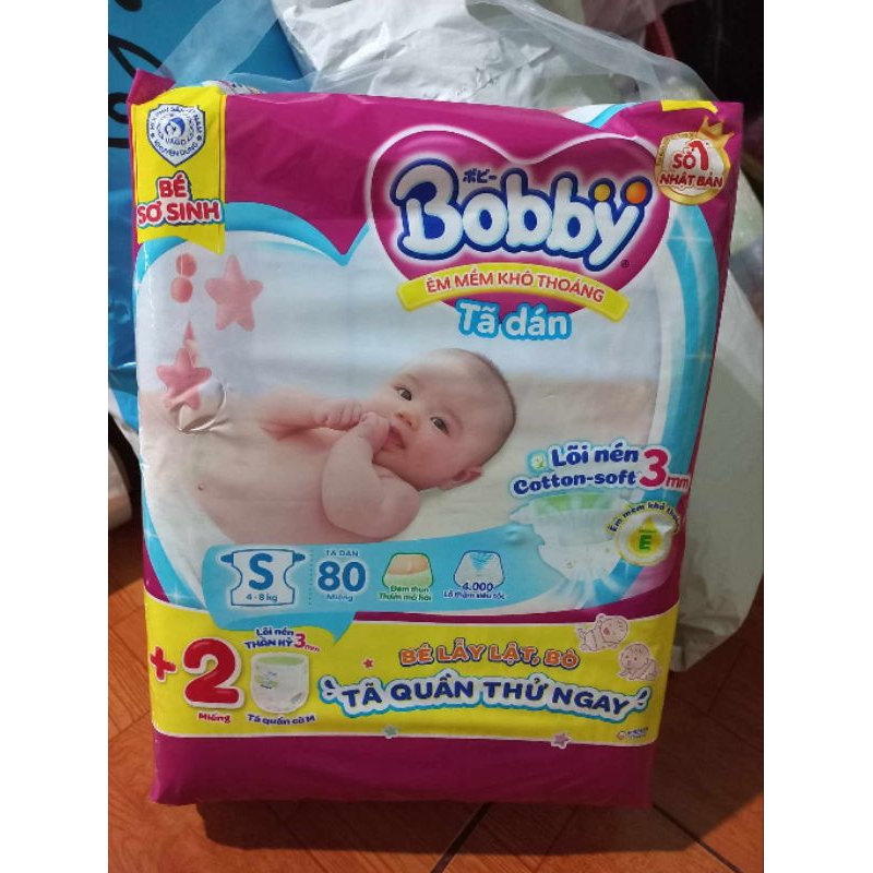Bỉm dán Bobby cho bé