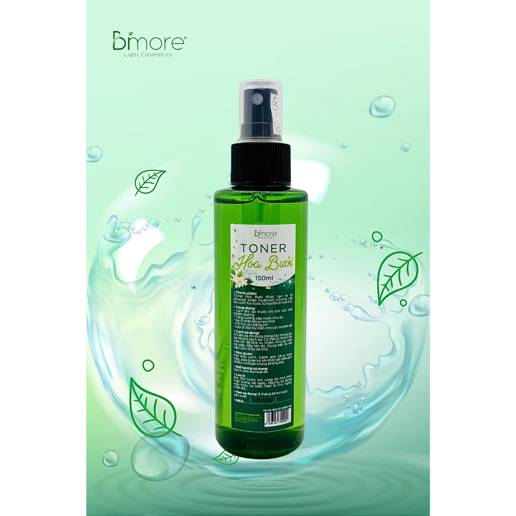 Toner Hoa Bưởi Bimore Giúp Cấp Ẩm Dưỡng Da Se Khít Lỗ Chân Lông 150ml & 300ml