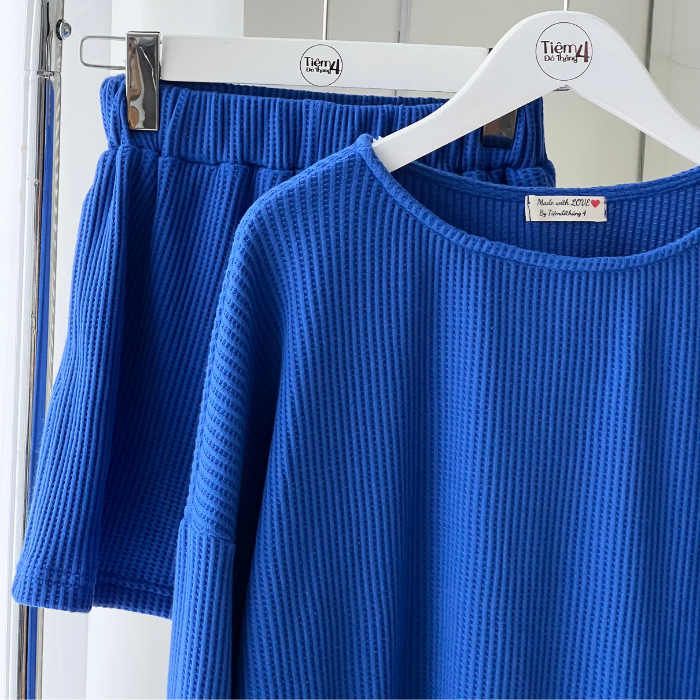 Set Áo Tay Dài Quần Short Trơn Thoải Mái Năng Động TIỆM ĐỒ THÁNG 4 LOLO SET