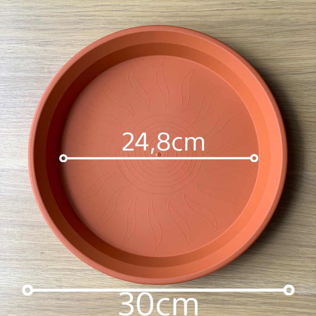 - Đĩa Lót Chậu nhựa Màu CAM ĐẤT, 7 Size, Loại Hàng Mỏng, Nhựa Nguyên Sinh, Dẻo Dai, Đảm Bảo Công Năng Lót Chậu.