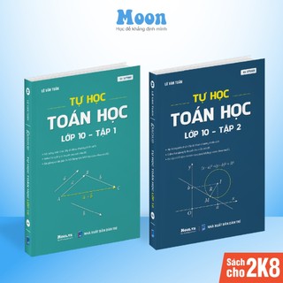 Combo 2 Sách id tự học Toán học lớp 10 chuẩn chương trình sgk mới moonbook