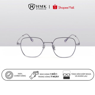Gọng Kính Kim Loại Cao Cấp Dáng Tròn Unisex HMK - KL78021