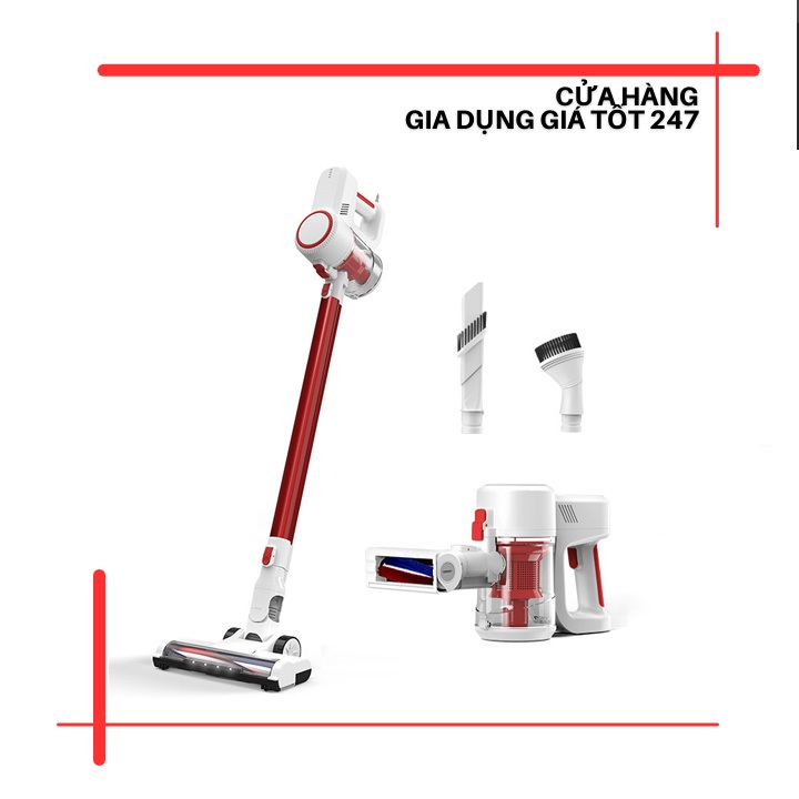 Máy hút bụi không dây cao cấp, trang bị 6 đầu phụ kiện