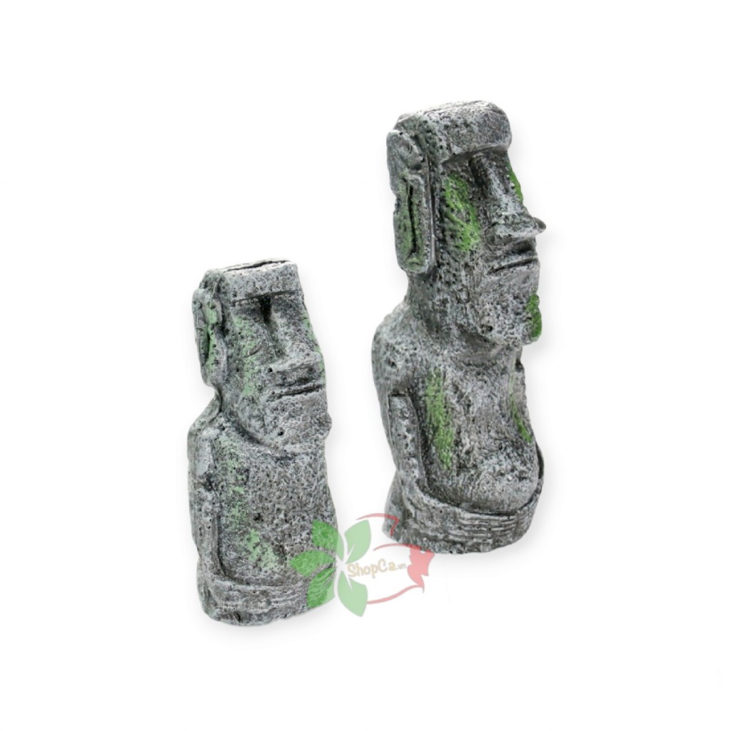 Tượng Đầu Người MOAI Đảo Phục Sinh trang trí bể cá