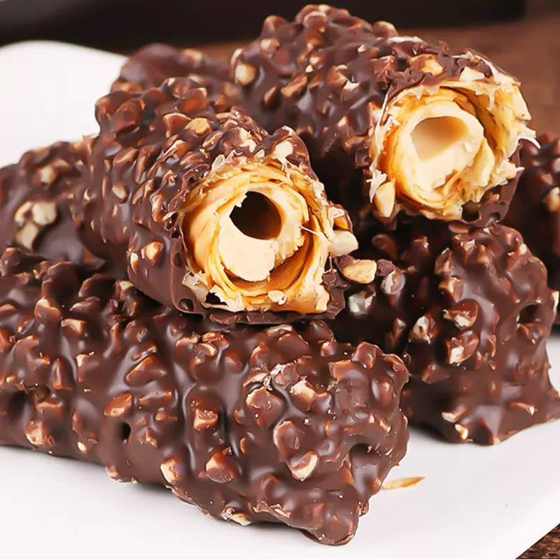Bánh Cuộn Phủ Socola Gery Crunch Roll 288g