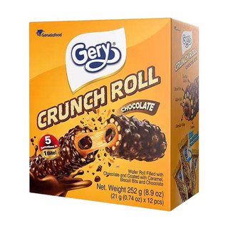 Bánh Cuộn Phủ Socola Gery Crunch Roll 299gr