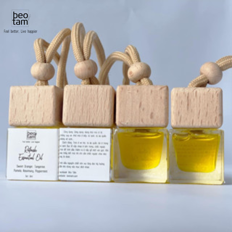 Tinh dầu treo xe nguyên chất Bèo Tấm, treo ô tô, treo phòng, khử mùi