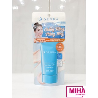 Tinh Chất Chống Nắng Nâng Tông Da Ẩm Mượt SENKA Perfect UV Essence SPF50+ PA++++ 50g Nhật Bản