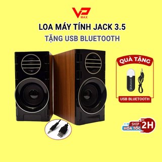 [Tặng USB Bluetooth] Loa  gỗ Prime 2.0 FT2031 Skysound 818 Nguồn USB 5V