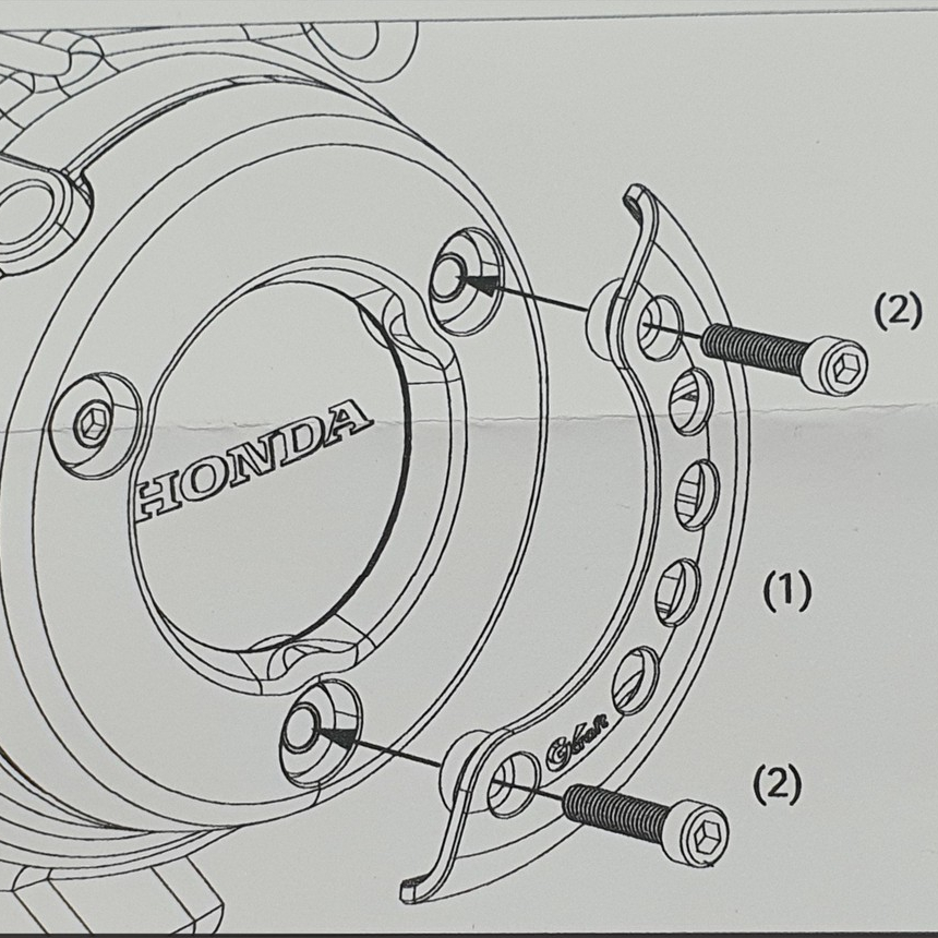 Ốp nắp máy phải GCRAFT cho CUB/MONKEY 125 Mã APK0FGMG00550TA