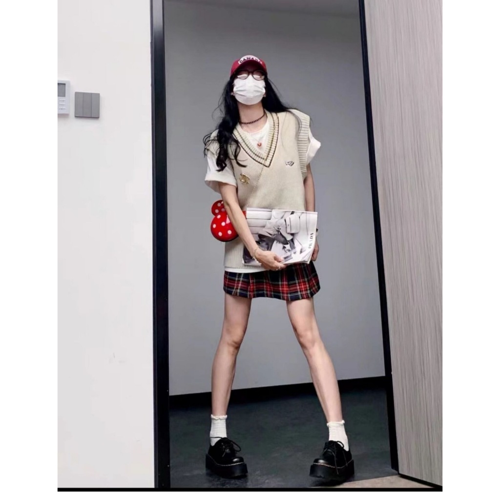 Giày Oxfod Rosé martin cổ thấp da trơn cao cấp Giày Blackpink đế cao 5cm bản mới nhất chuẩn hàng Quảng Châu