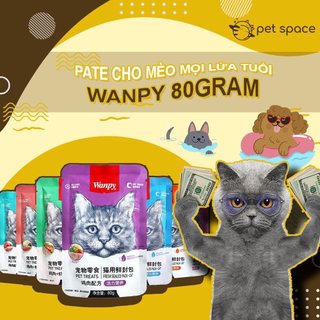 Pate cho mèo Wanpy dành cho mọi lứa tuổi 80g