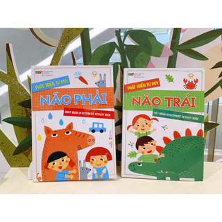 Sách - Phát triển tư duy: Rèn luyện não trái, não phải cho bé 3-6 tuổi (Bộ 2 cuốn)