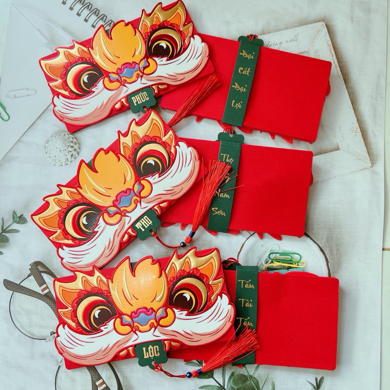 Lì Xì Xếp Nằm Ngang 2 Ngăn 6 Ngăn Mẫu Mã Đẹp Lạ Hot Hit, Thời Thượng