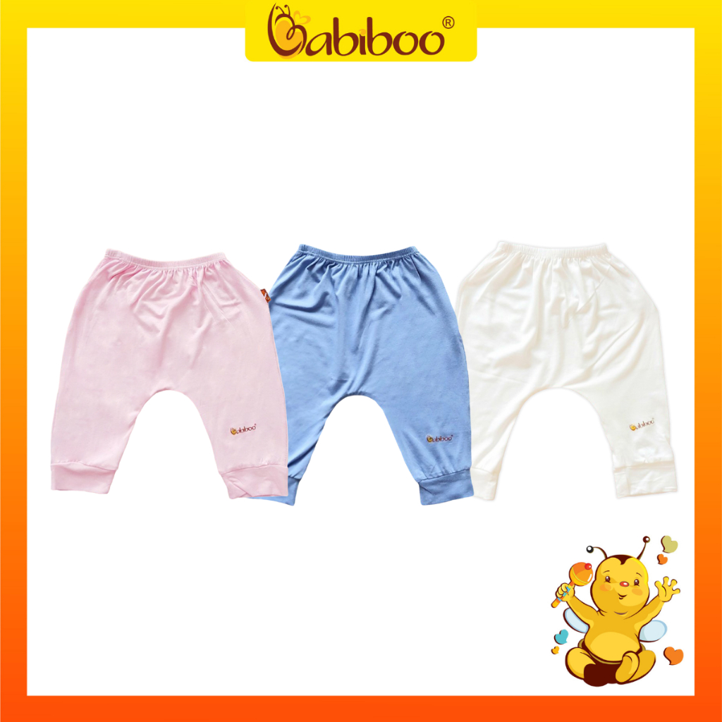 Quần dài bé trai, bé gái Babiboo quần dài vải visco mềm mịn, siêu mát BTK26