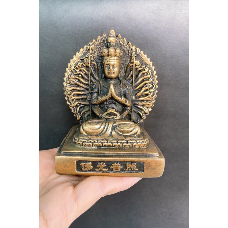 Tượng đồng phật Thiên thủ thiên nhãn ( cao 10 cm )