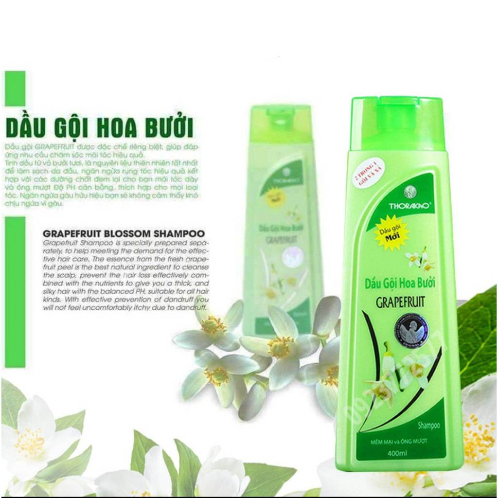 Dầu Gội & Xả 2in1 Thorakao Hoa Bưởi Grapefruit 400ml