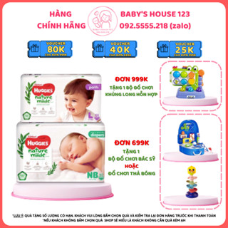 HÀNG CTY Bỉm Dán Quần HUGGIES PLATINUM NATURE MADE size M58 L44 XL 38