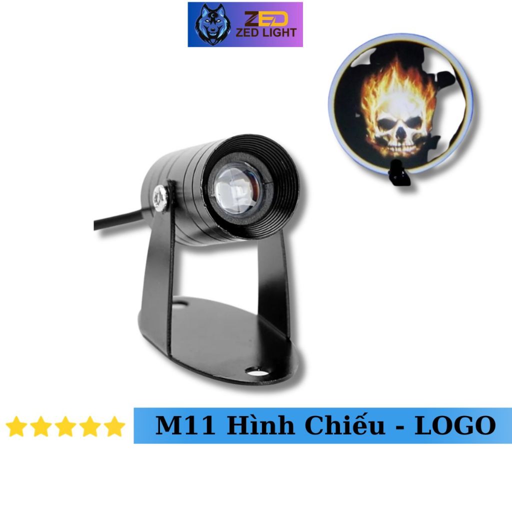Đèn Laze M11 15W/12V/DC Logo Hình Chiếu Ấn Tượng Lắp Đuôi Xe Máy, Xe Đạp Điện