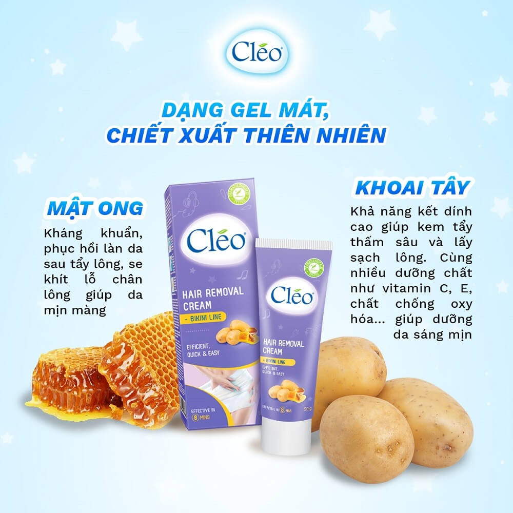 Kem Tẩy Lông Cleo Hair Removal Cream