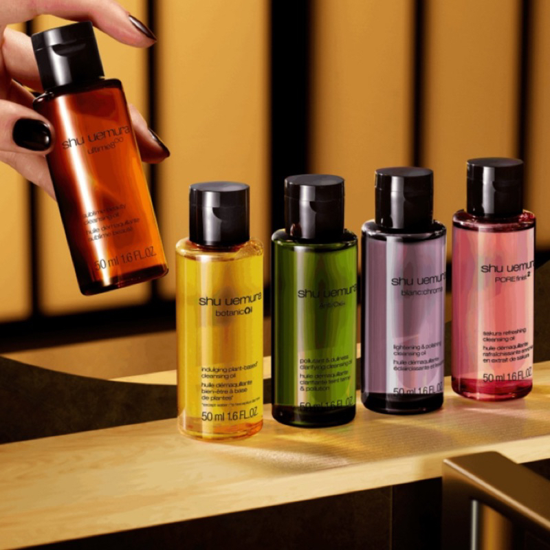 Dầu tẩy trang Shu Uemura Cleansing Oil Botanic vàng, Ultime8 nâu, Hồng , Xanh Lá 50ml