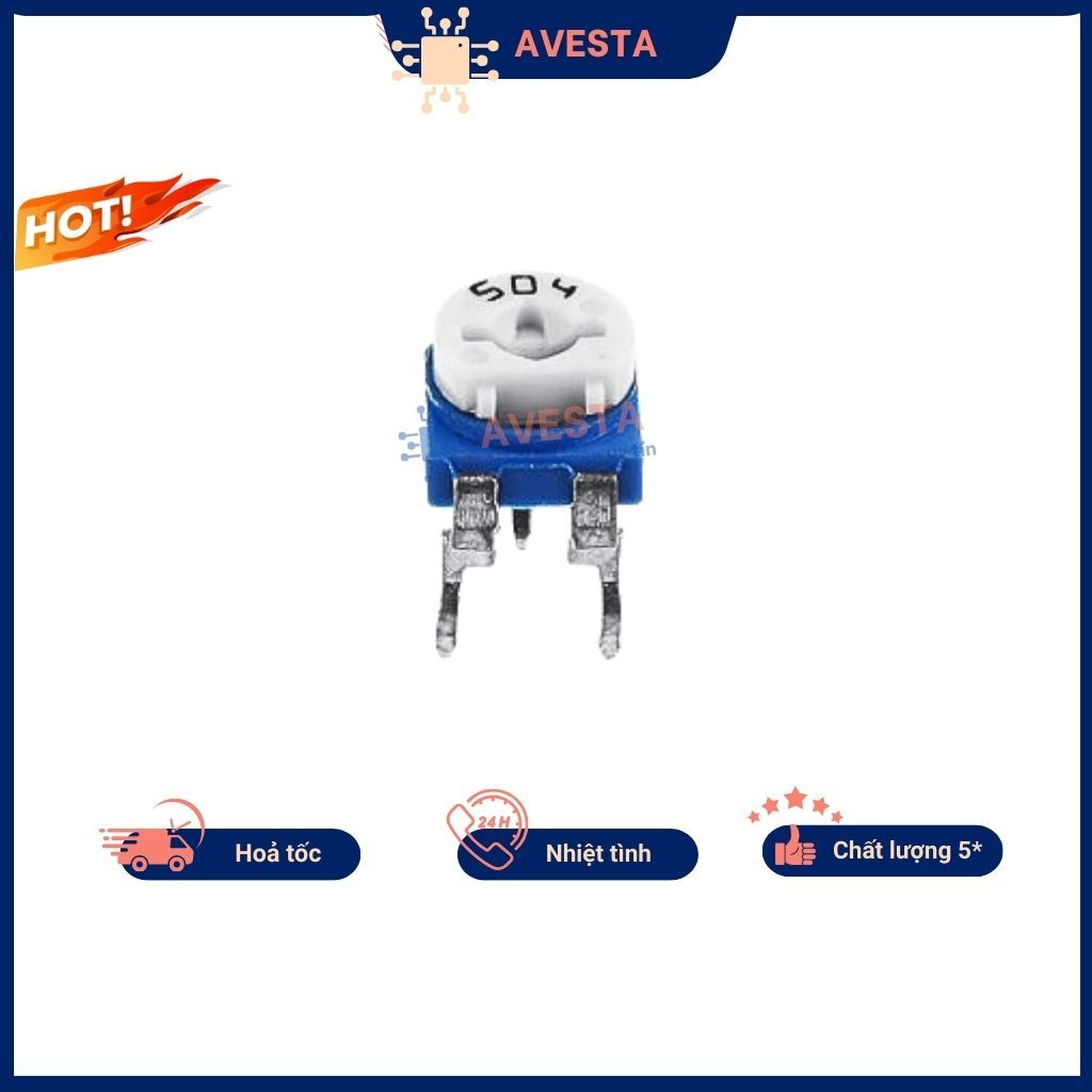Biến trở tam giác RM063-504 500K Avesta