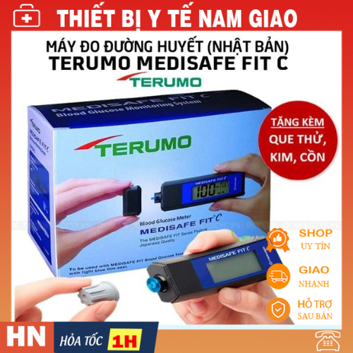 MÁY ĐO ĐƯỜNG HUYẾT TERUMO MEDISAFE FIT C - Máy đo Tiểu đường Của Nhật Bản  - Chính hãng