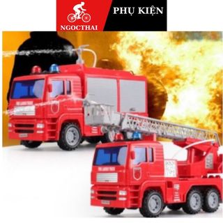 PHUN NƯỚC THẬT : Combo 2 xe cứu hỏa bộ 2 xe cứu hỏa đồ chơi ô tô cứu hỏa
