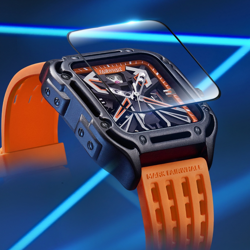Đồng Hồ Nam Chính Hãng Mark Fairwhale FW024 Size 44mm Dây Đeo Silicone Chống Nước 30m Vẻ Đẹp Hoàn Mỹ Thanh Lịch Tinh Tế