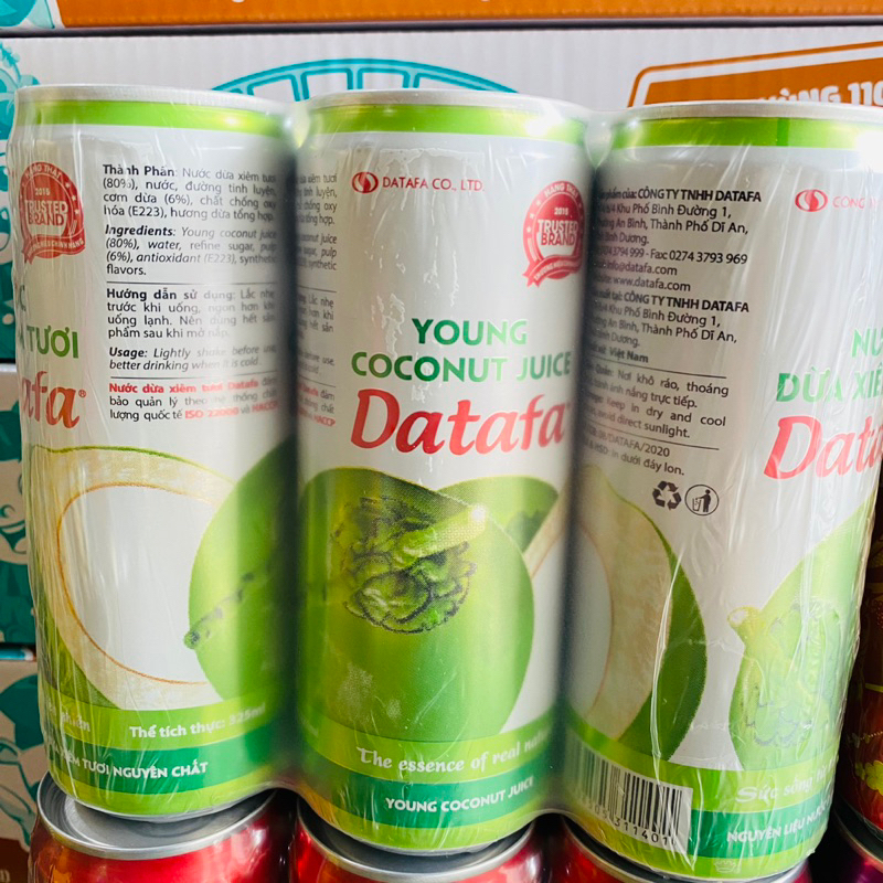 LỐC 6 LON COCA - STING -TWISTER - BÒ HÚC- ME BÍ CHANH DÂY 360