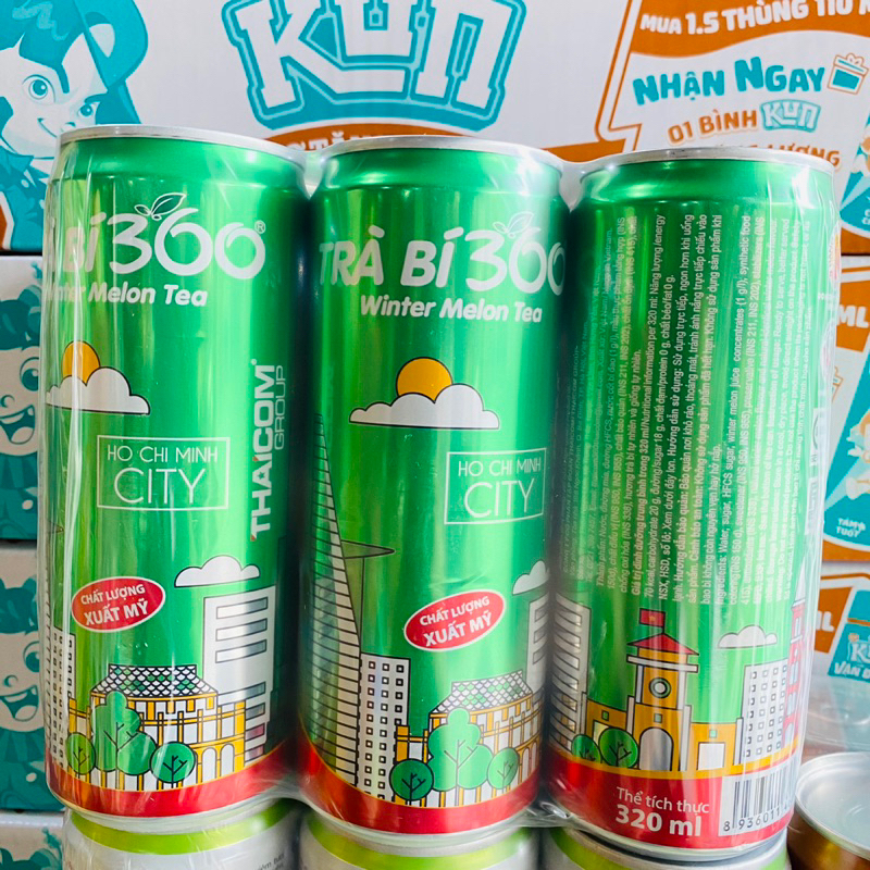 LỐC 6 LON COCA - STING -TWISTER - BÒ HÚC- ME BÍ CHANH DÂY 360