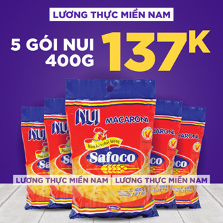  Combo 5 Gói Nui ống lớn Safoco gói 400g 