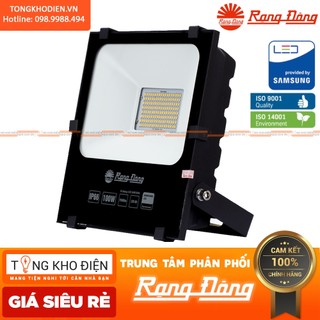 Đèn pha LED 100W Rạng Đông IP66, chống bụi, chống nước, chipLED Samsung
