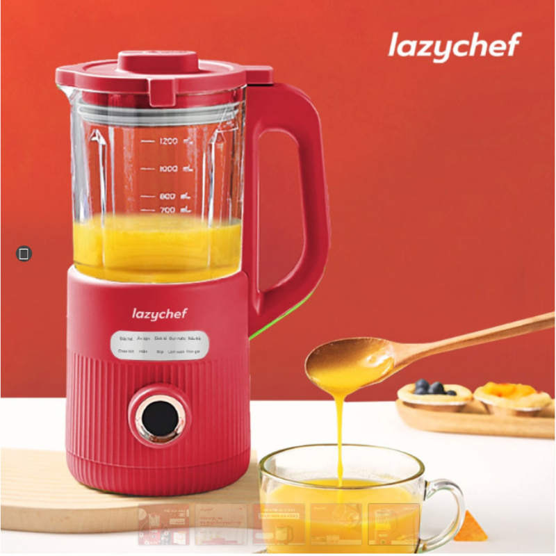 Máy Xay Nấu Sữa Hạt 9in1 LazyChef 1200ml LC02SH, Hàng Chính Hãng, Bảo Hành 2 Năm