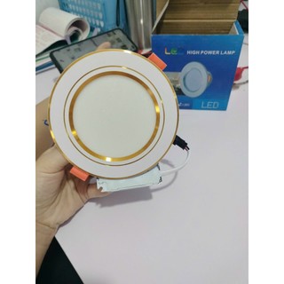  Đèn âm trần 7W- 9W 3 chế độ sáng màu trắng vàng trung tính đế đúc NGUỒN LIỀN  đèn led âm trần bảo hành 24 tháng 