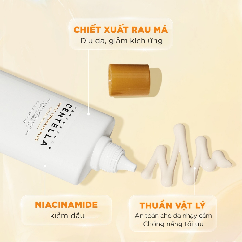 Kem Chống Nắng Skin1004 Madagascar Centella Air-Fit Suncream Plus SPF50+ PA++++ 50ml