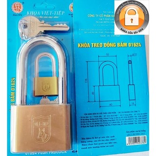 Ổ KHÓA CÀNG DÀI ĐỒNG BẤM VIỆT TIỆP 01624