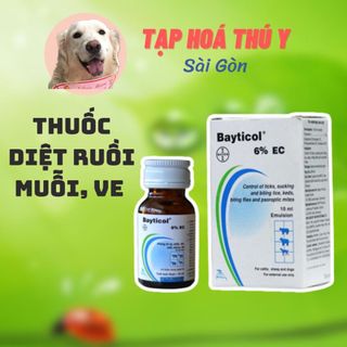 BAYTICOL EC 6% THUÔC PHA TẮM DIÊT VE, GHẺ, CHÁY, RẬN, RUỒI, MÒNG, KÉT