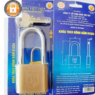 Ổ khóa càng dài đồng bấm việt tiệp 01524